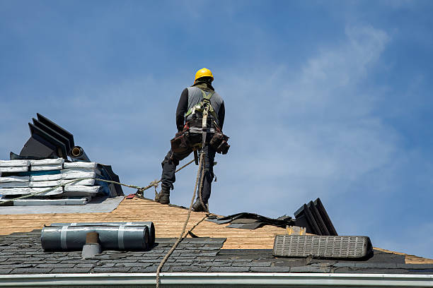 Professional Gutter Installation technician working in New Richmond, WV